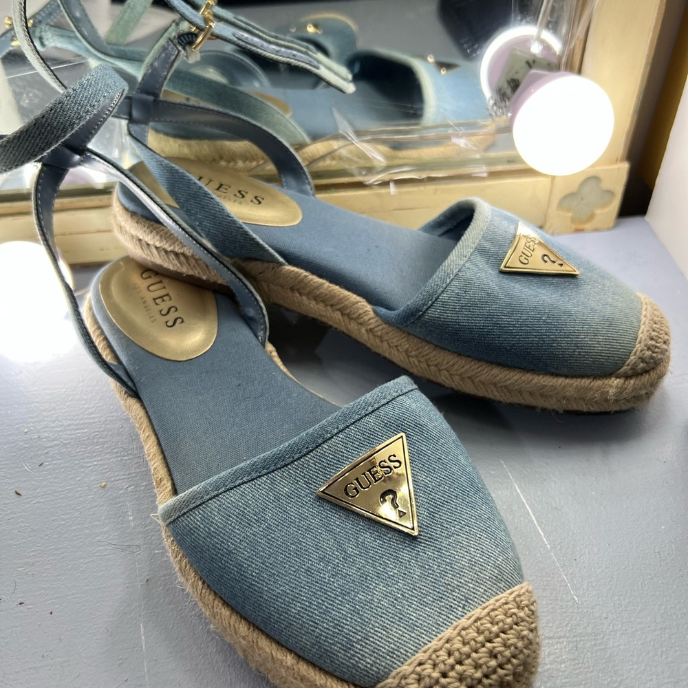 GUESS Women's Blue Espadrille Sandals